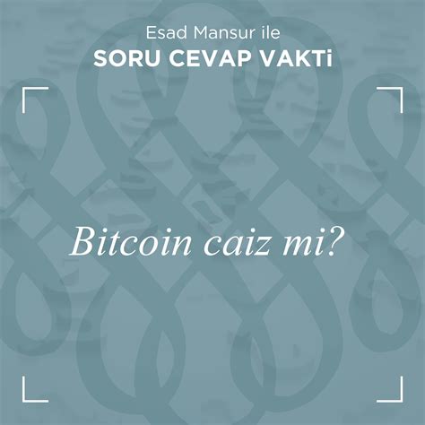 Bitcoin Caiz Mi Esad Mansur