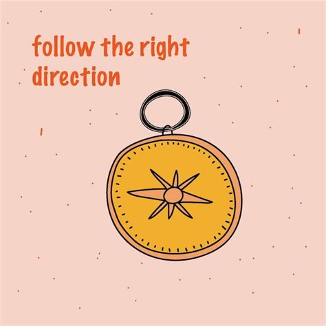 Follow Your Compass Vectors And Illustrations For Free Download