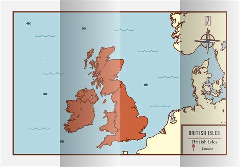 British Isles And Ireland Map Illustration Vector Vector Art At