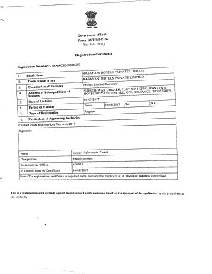 Form Gst Reg Complete With Ease Airslate Signnow