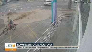 Jornal Do Almo O Joinville Reparo Em Adutora Que Se Rompeu Foi