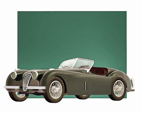 Jaguar Xk120 1951 Digital Art By Jan Keteleer Fine Art America