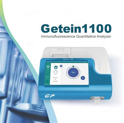 Poct Rapid Testing Getein 1100 Fluorescence Immuno Quantitative