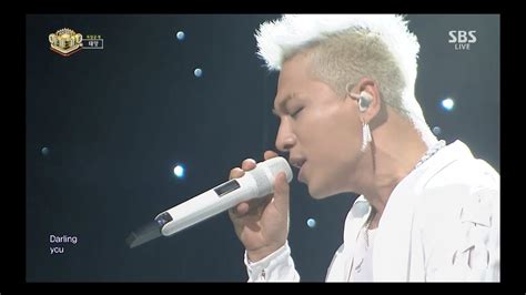 Taeyang Darling Sbs Inkigayo Youtube