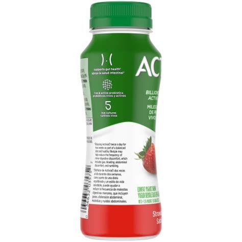 Activia Strawberry Probiotic Low Fat Yogurt Drink 7 Fl Oz Kroger