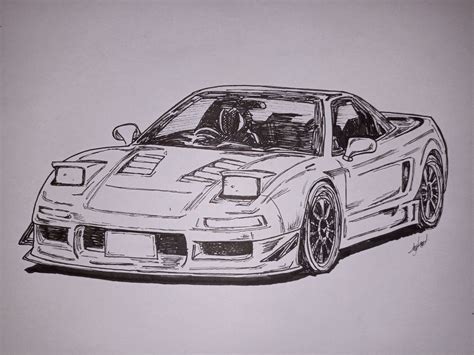 Honda Acura Nsx Frim Initial D Art Cars Book Art Drawings Car