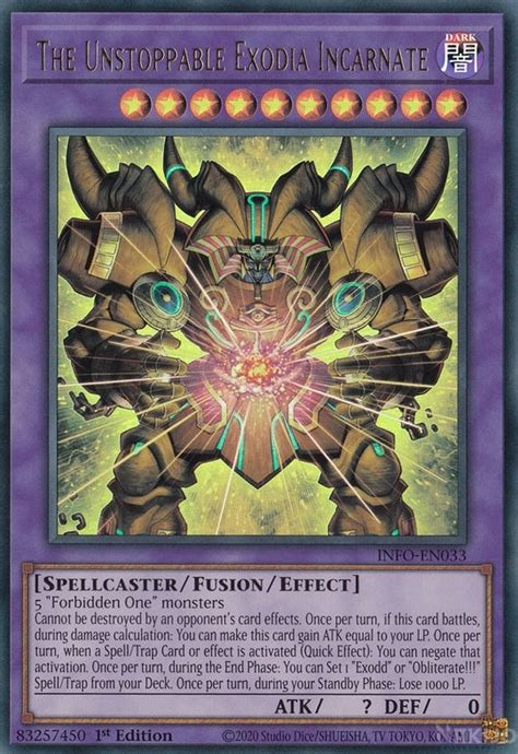 The Unstoppable Exodia Incarnate The Infinite Forbidden Yu Gi Oh