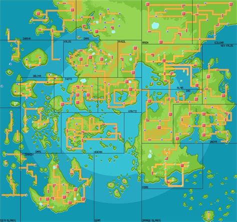 All Pokemon maps put together as one big map, can't imagine a game ...