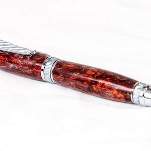 Fire And Ice Pen Blanks Alumilite Resin Rods Etsy