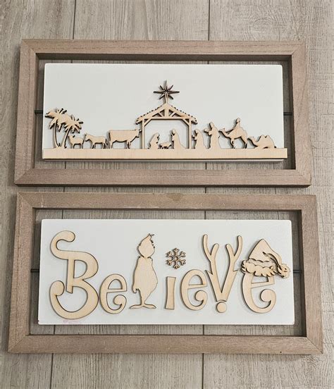 Flip sign nativity and grinch sign – Custard cuts