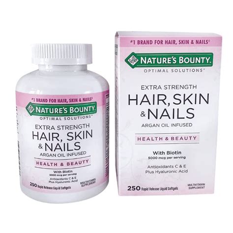 Nature Bounty Hair Skin Nails Exp With Biotin Mcg