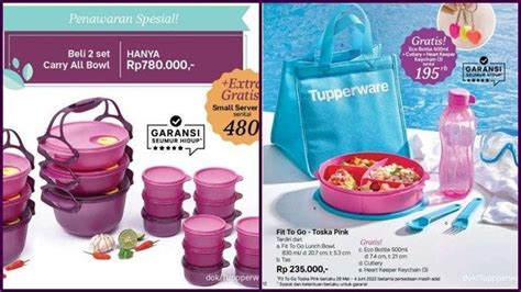 Katalog Promo Tupperware Edisi Bulan Juni Belanja Perlengkapan