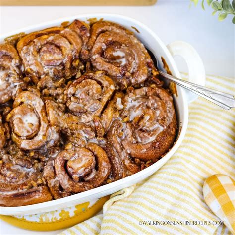 Cinnamon Roll Recipe With Homemade Pecan Sauce