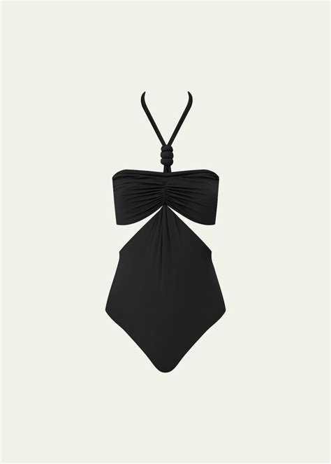 Maygel Coronel Onassis Halter Cutout One Piece Swimsuit ShopStyle