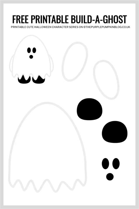 Build A Ghost Free Printable Halloween Paper Craft Ghost Craft For Kids