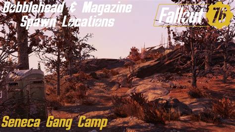 Fallout 76 Bobblehead And Magazine Spawn Locations Seneca Gang Camp Youtube