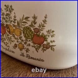 Rare Vintage Corning Ware Lechalote La Marjolaine Le Romarin Spice Of