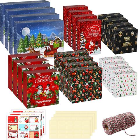 Amazon Cholemy 32 Pcs Christmas Gift Boxes With Lids Set 24