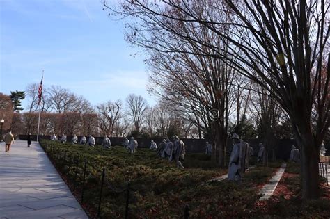 El Monumento A Los Veteranos De La Guerra De Corea Imagen Editorial