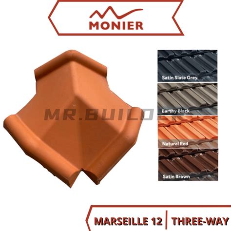 Monier Gci Marseille Angular Three Way Apex Way Roof Fittings Clay