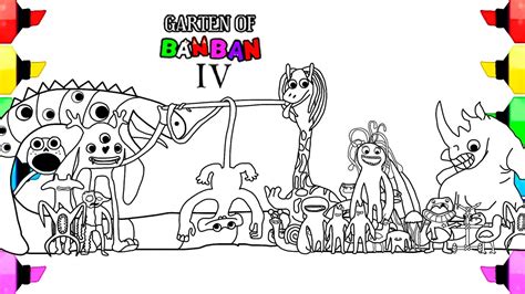 Garten Of Banban Coloring Pages How To Color All New Bosses