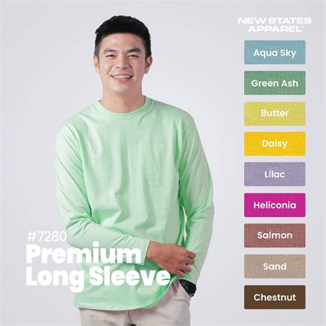 Jual Kaos Polos Lengan Panjang New States Apparel Premium Cotton