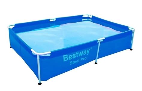 Pileta Estructural Rectangular Bestway 10471 Con Capacidad De 1500