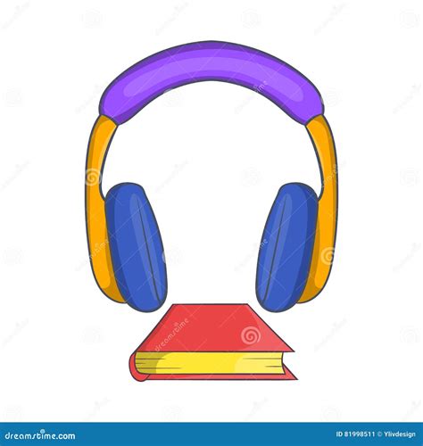 Audio Book Icon Cartoon Style Stock Vector Illustration Of Diary