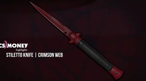 Csgo Stiletto Knife Crimson Web Youtube