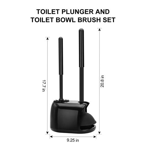 Setsail Toilet Brush And Plunger Set Pack Toilet Plungers For