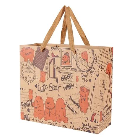 Custom Wholesale Design Kraft Paper Bag Environmental Protection Paper