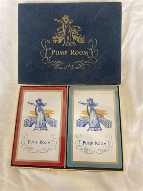 Vintage Pump Room Chicago Playing Cards Double Deck Sealed In Original