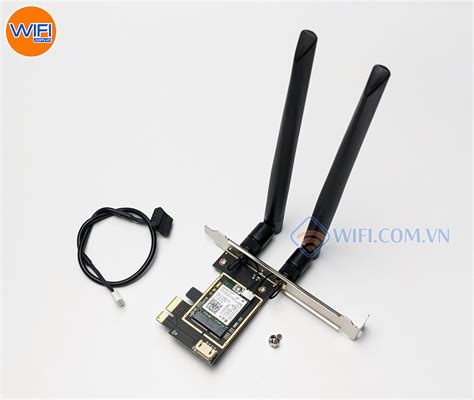 Card Thu WiFi NetMax PCI E Intel 7265NGW chuẩn AC 867Mbps