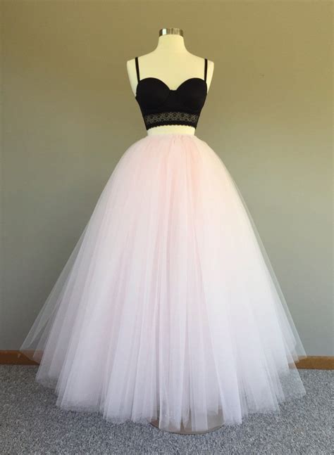 Tulle Skirt Floor Length Tulle Skirt Pink Tulle Skirt Adult Tulle