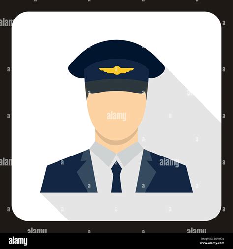 Pilot Icon Flat Style Stock Vector Image Art Alamy