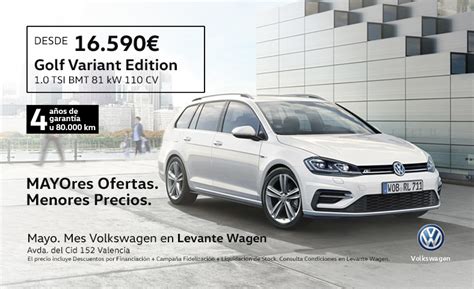 Levante Wagen Volkswagen Refuerza En Mayo Una Campa A Con Mayores