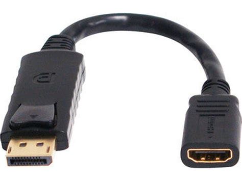 Comsol 20cm Displayport Male To Hdmi Female Adapter Dp Hdmi Ad Pc Lan