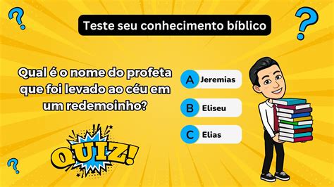 Perguntas Para Testar O Seu Conhecimento B Blico Quiz Biblico Youtube