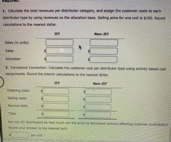 Answered Activity Based Customer Driven Costs Suppose That Stillwater