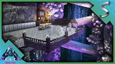 CLIFF BASE BUILDING OUR NEW BASE IN THE BIO LUMINESCENT AREA Ark