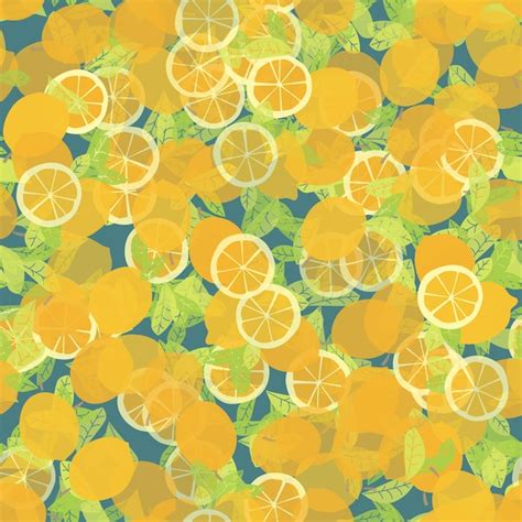 Premium Vector Orange Seamless Pattern