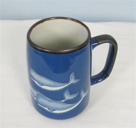 Vintage Otagiri Blue Whale Coffee Mug Japan Etsy