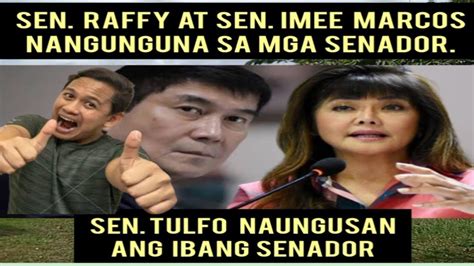 Sen Raffy Tulfo At Sen IMEE Marcos Pareho Nasa Unang Puwesto Husay