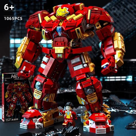 Lego Robot Iron Man Hulkbuster Large Size Smart Model Assembled Toy