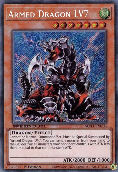 Dragon Arm Lv Armed Dragon Lv Carte L Unit Yu Gi Oh Playin