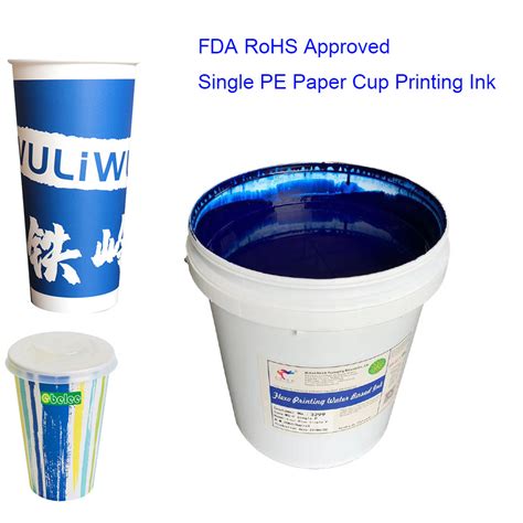 Double Pe Paper Cup Flexo Print Water Based Screen Printing Ink China