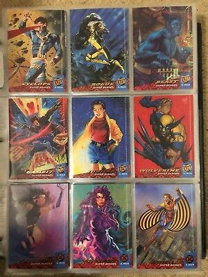 Fleer Ultra X Men Trading Cards Complete Base Set Near Mint