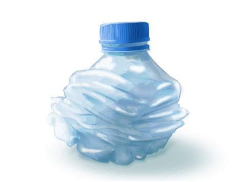 Crushed Water Bottle