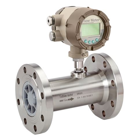 GLFT 80 Stainless Steel Gas Flow Turbine Meter 80mm ID Economy