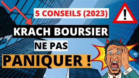 Krach Boursier 5 Conseils Pour Sy Préparer Youtube